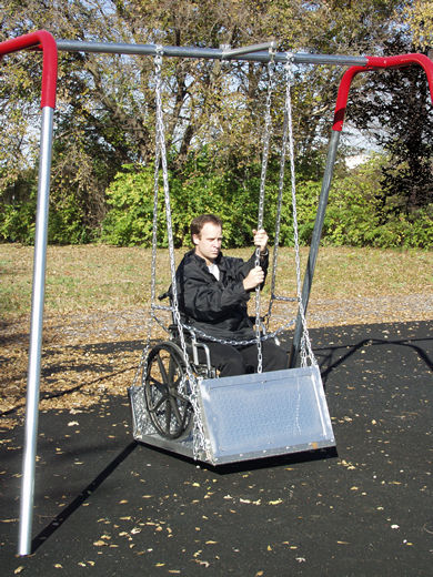 Wheelchair Swing Structure with Platform
